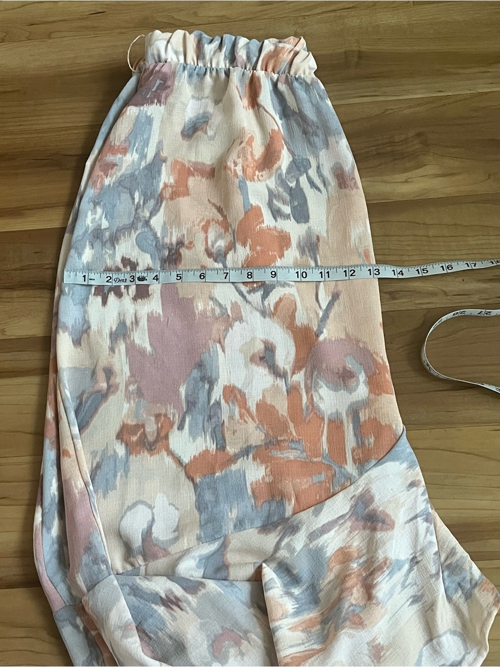 Madison + Hudson Abstract Floral Ruffle Wrap Midi Skirt Size M - Picture 11 of 12